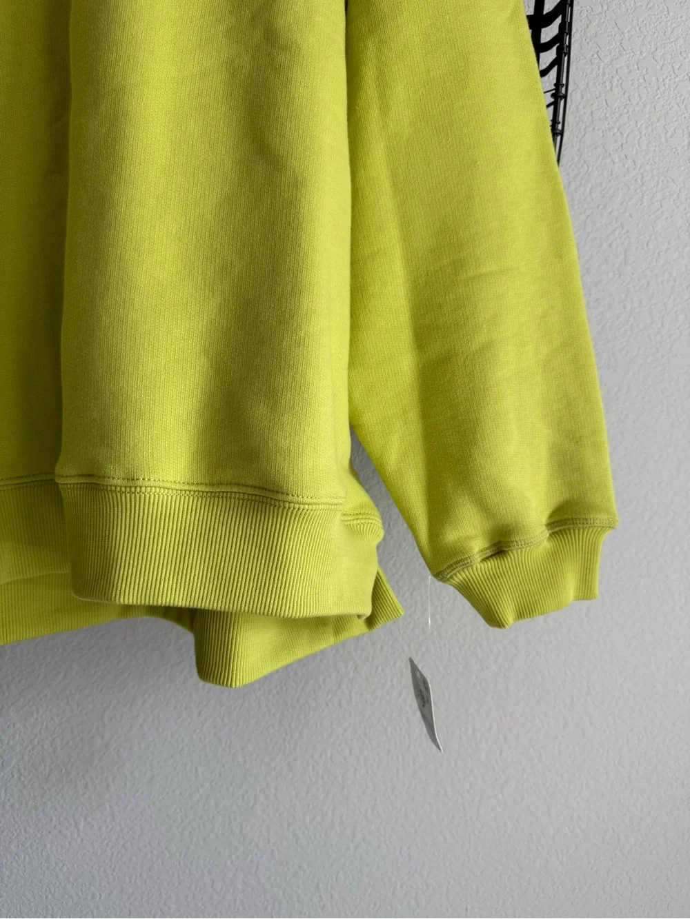 Free people A Cut Above Mock Neck Pullover Sweatshirt honeydew